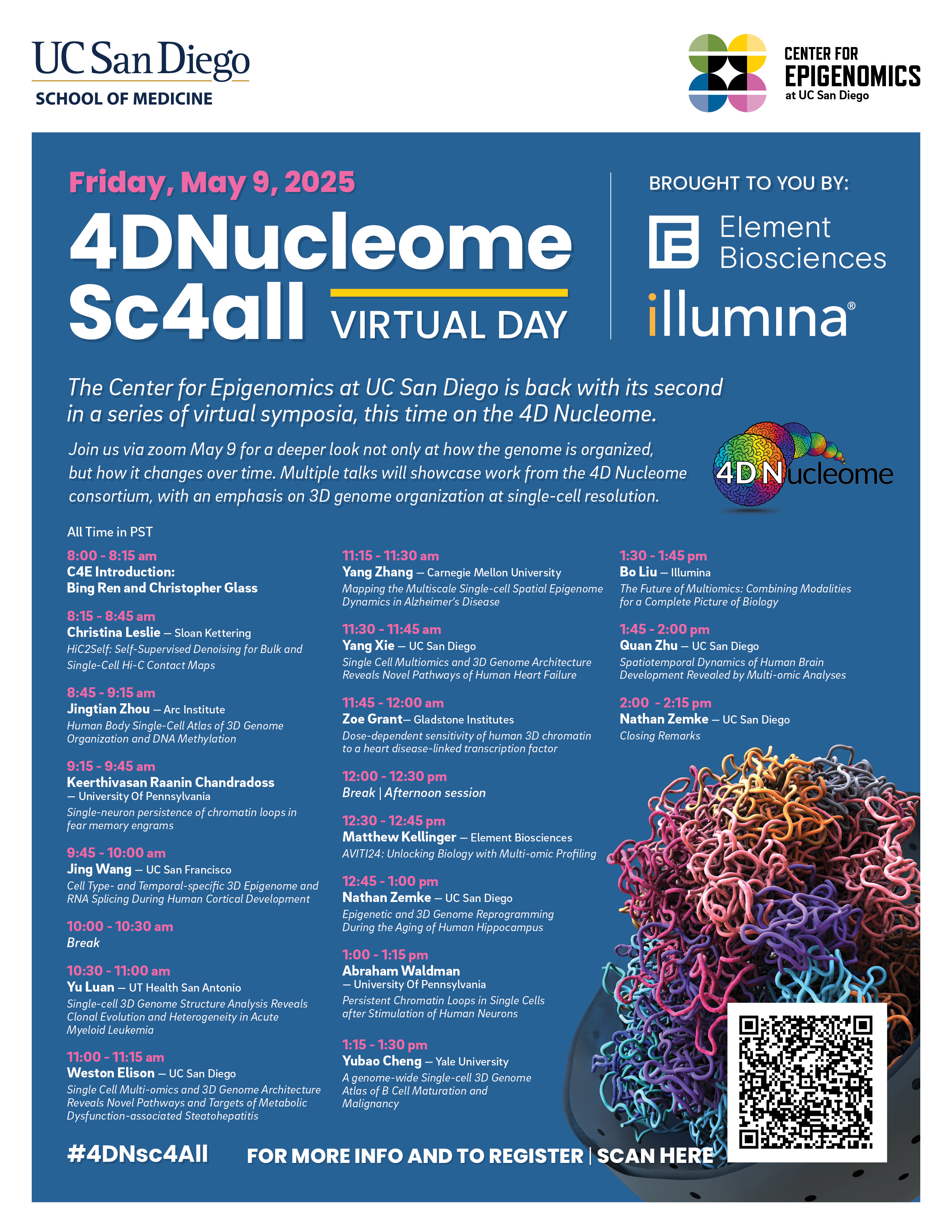 center for epigenomics virtual day agenda