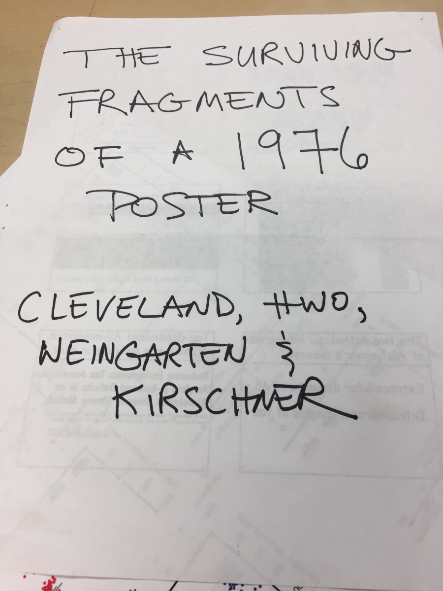 The surviving fragments of a 1976 poster 1