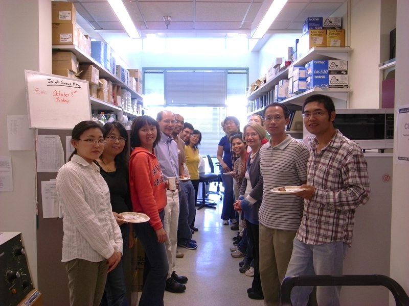 lab members in the lab